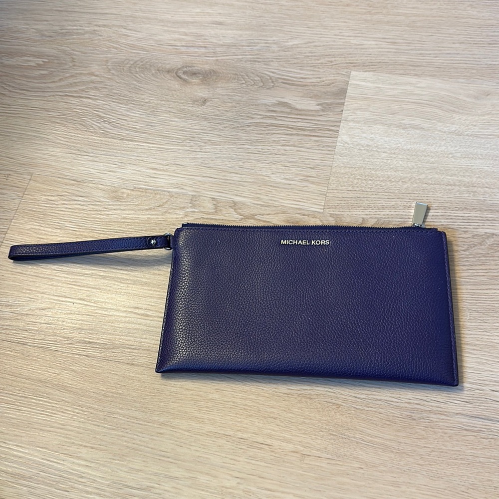 Michael Kors leather clutch bag